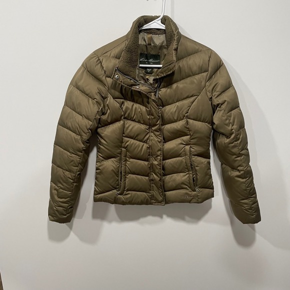 Eddie Bauer Jackets & Blazers - Eddie Bauer Women's Down Puffer Jacket Olive Green XS‎ EB550 Fill